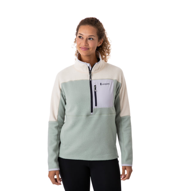 Cotopaxi Women's Abrazo Half-Zip Fleece Jacket Cream/Bush