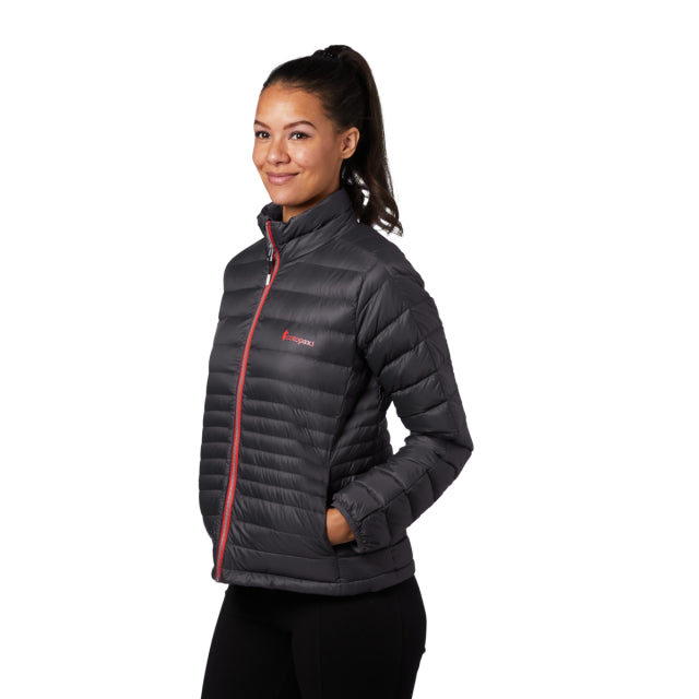 Cotopaxi Women's Fuego Down Jacket Black Iris Stripes