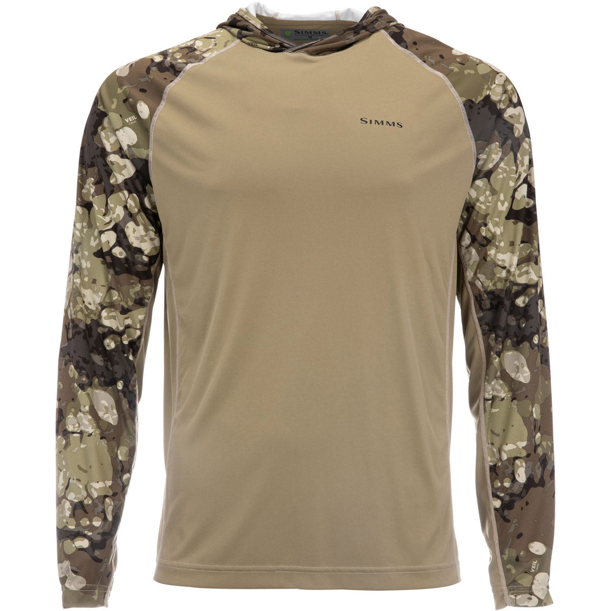 Simms Fishing Men&#39;s Bugstopper SolarFlex Hoody Riparian Camo