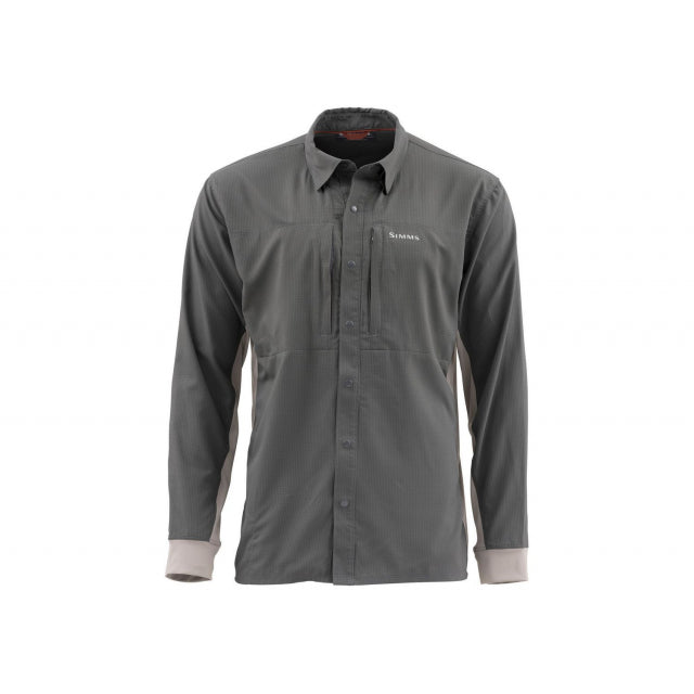 Simms Fishing Men&#39;s Intruder BiComp Fishing Shirt Slate