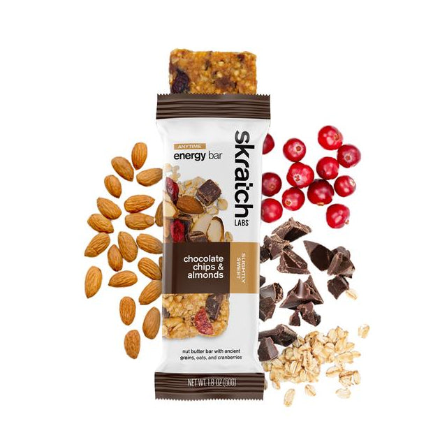 Skratch Labs Anytime Energy Bar, Cherries & Pistachios Chocolate Chip & Almond