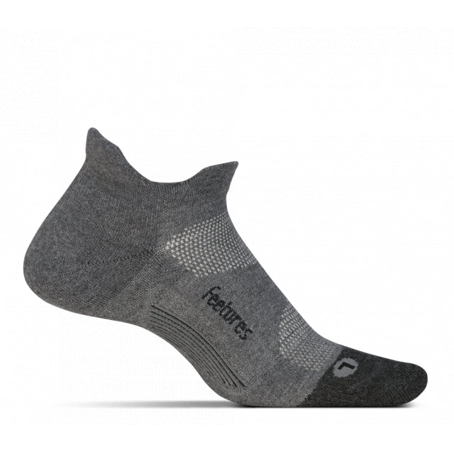 Feetures! Elite Max Cushion No Show Tab Grey