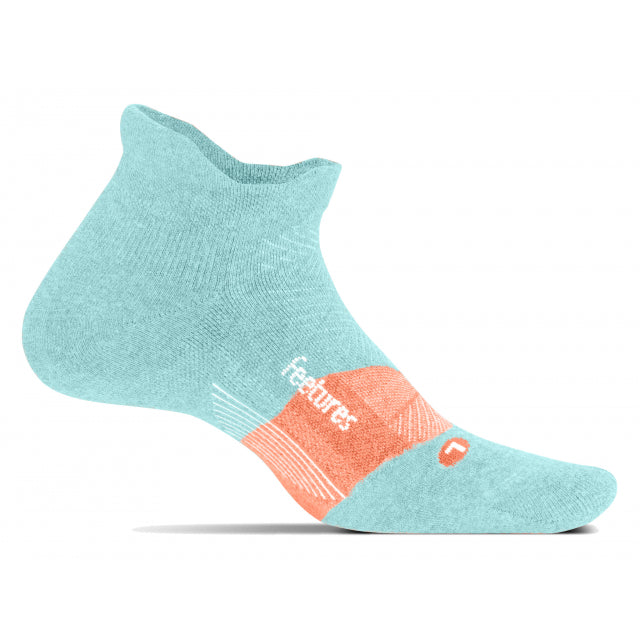 Feetures! Merino 10 Cushion No Show Tab Blue Glass