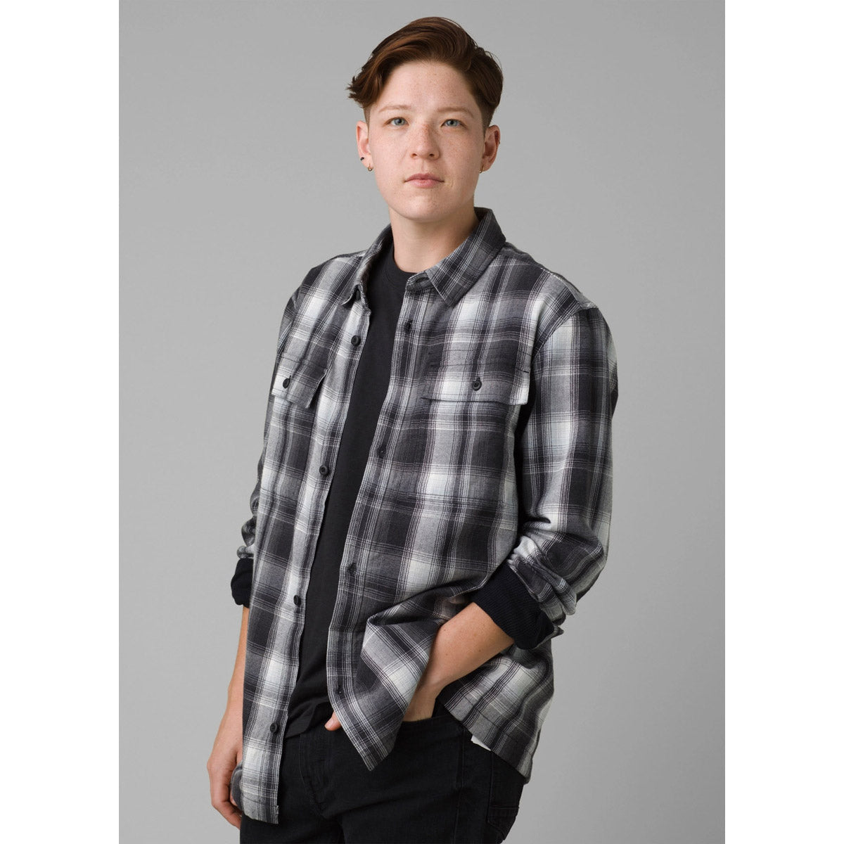 Prana Men&#39;s Glover Park Lined Flannel Black