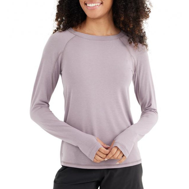 Free Fly Apparel Women&#39;s Bamboo Midweight Long Sleeve Purple age / S