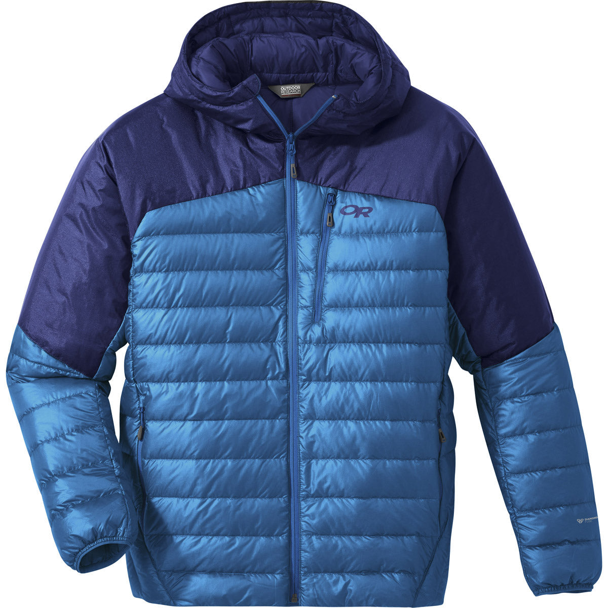 Outdoor Research Men&#39;s Helium Down Hoodie Cascade/Twilight