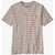 Patagonia Men's Trail Harbor Pocket Tee Tidal Stripe: Cement Grey