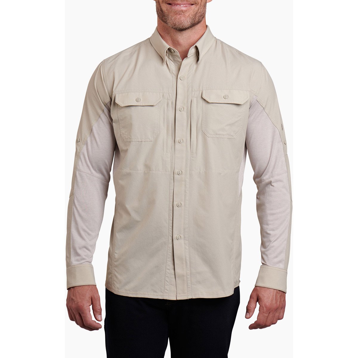 Kuhl Men's Airspeed Long Sleeve Light Khaki