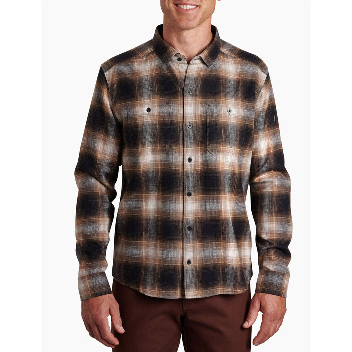 Kuhl Men's Law Flannel Long Sleeve Dark Earth