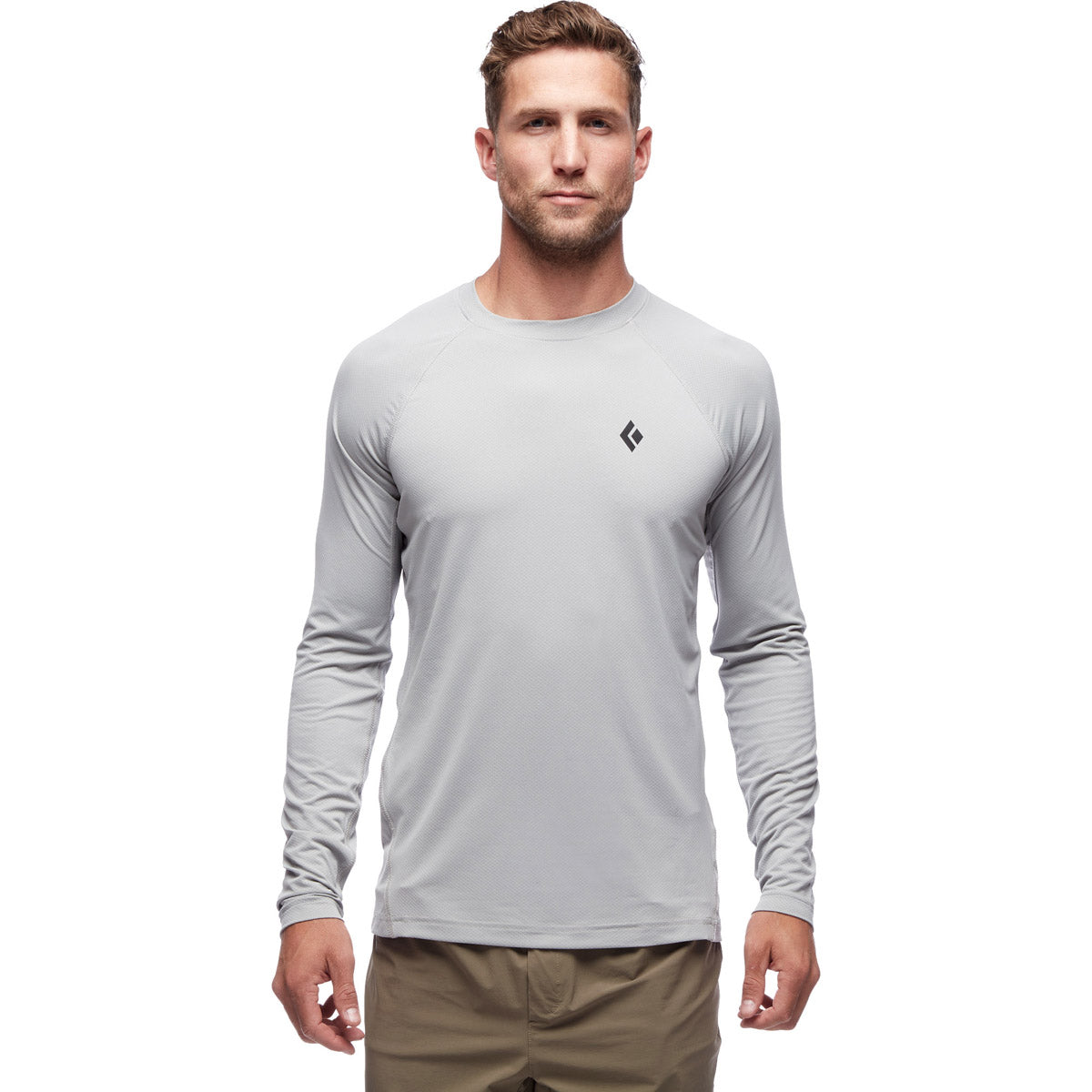 Black Diamond Men's Alpenglow Long Sleeve Crew Pewter