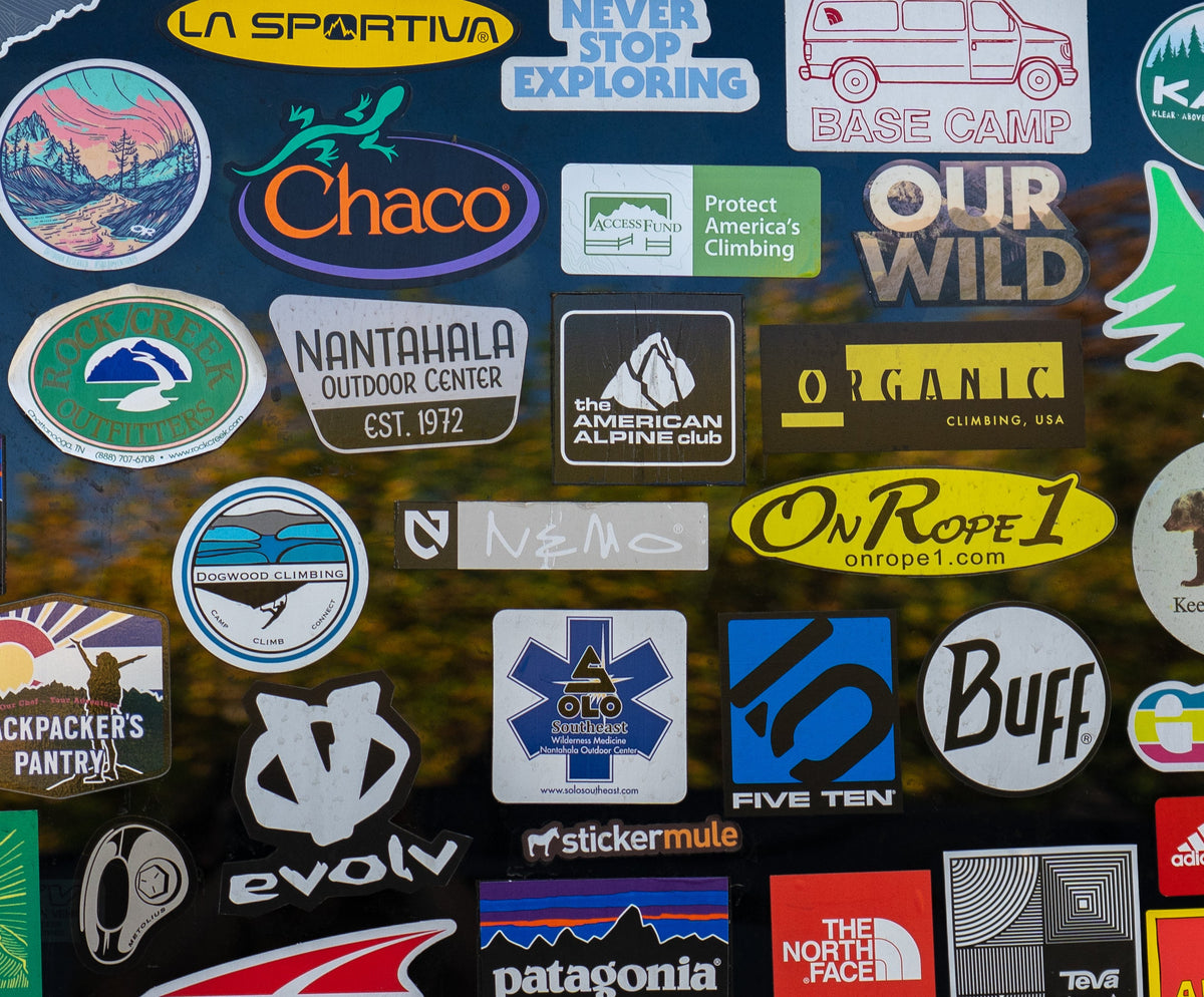 Sticker Pack - Assorted 3 Pack-Gearhead, Uncle Dan&#39;s, &amp; Rock/Creek-Uncle Dan&#39;s, Rock/Creek, and Gearhead Outfitters