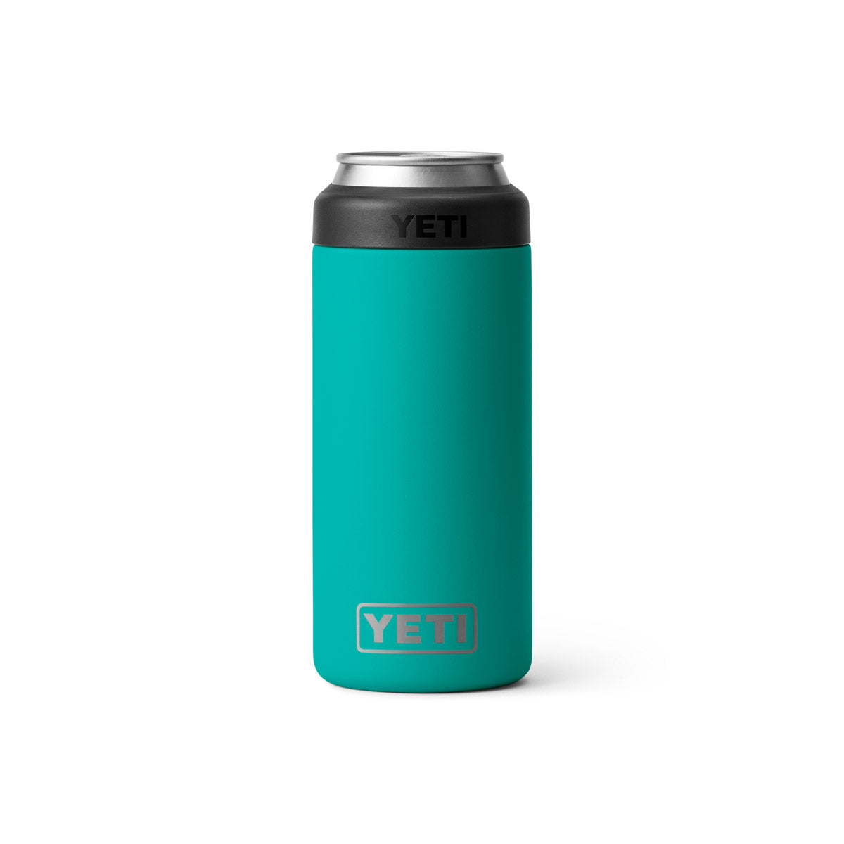 Yeti Rambler 12 oz Colster Slim Can Insulator Aquifer Blue