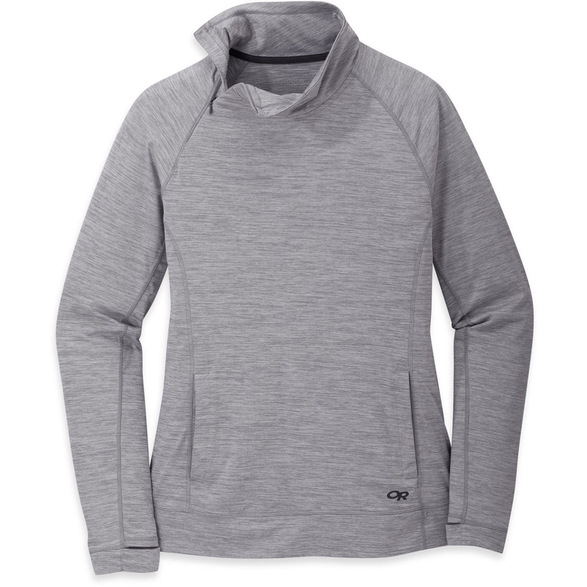 Outdoor Research Women&#39;s Chain Reaction Quarter Zip Light Pewter Heather