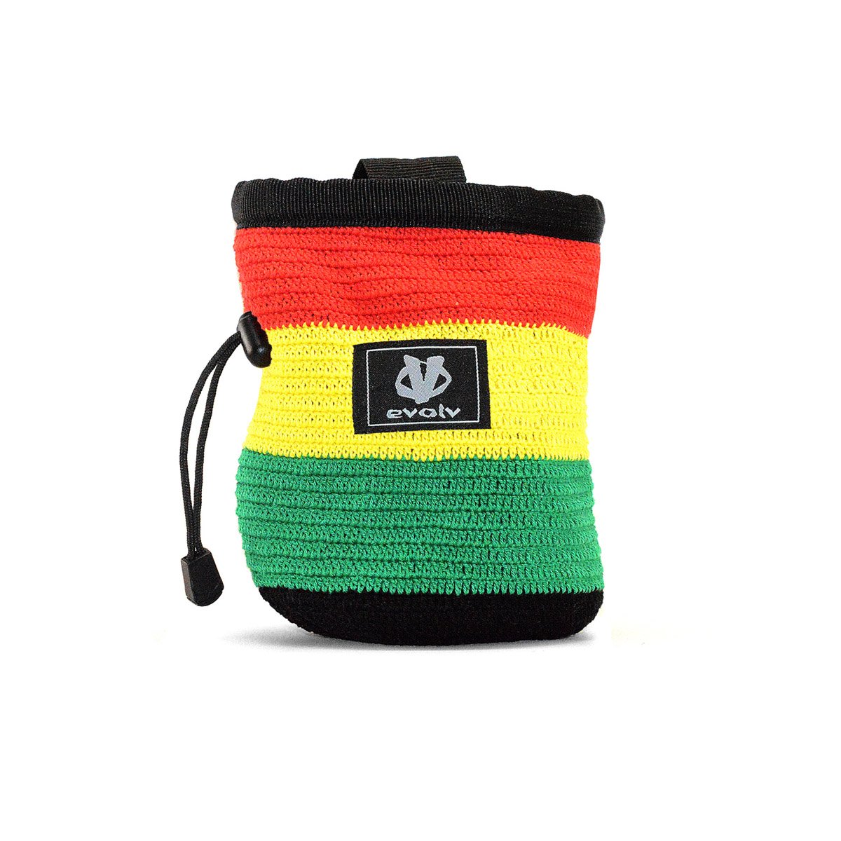 Evolv Knit Rasta Chalkbag Red/Yellow/Green