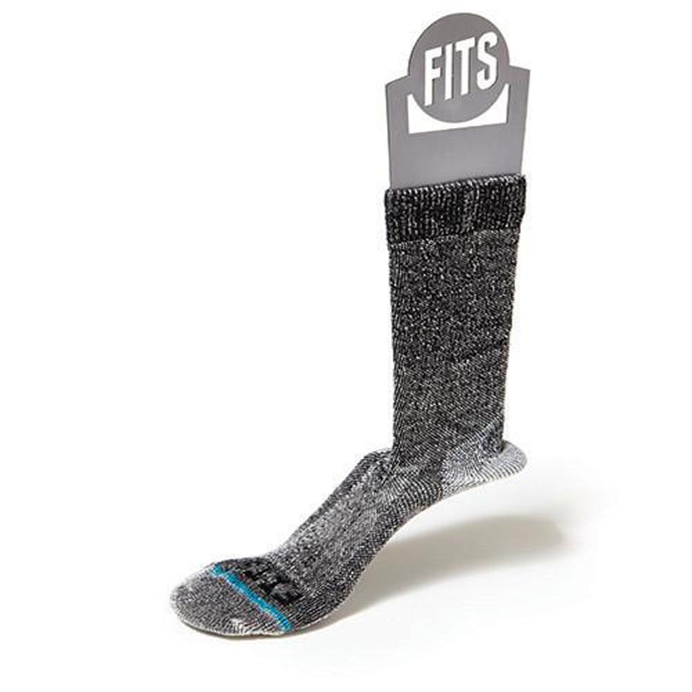 Fits Medium Rugged Crew Socks Coal