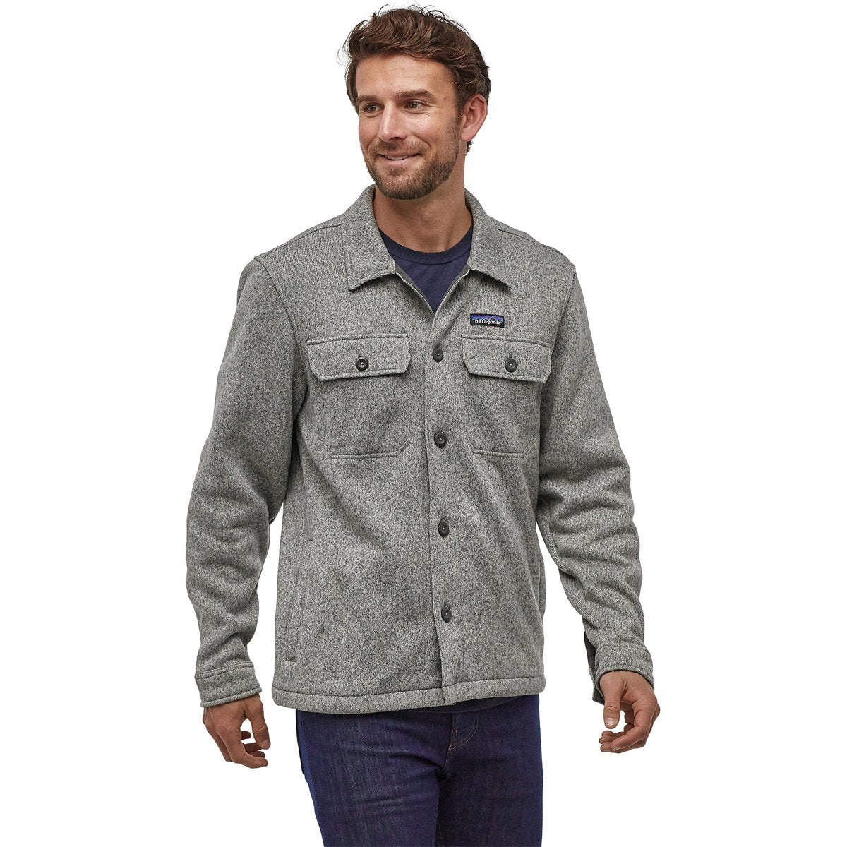 Patagonia Men&#39;s Better Sweater Shirt Jacket Stonewash