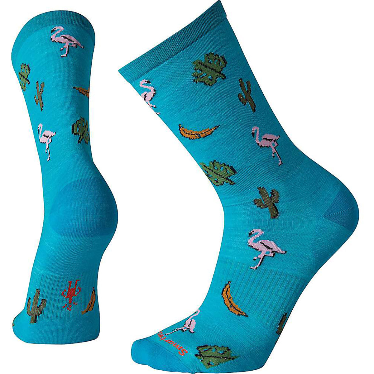 Smartwool Men&#39;s Ultra Light Fantastic Flamingos Crew Socks Capri