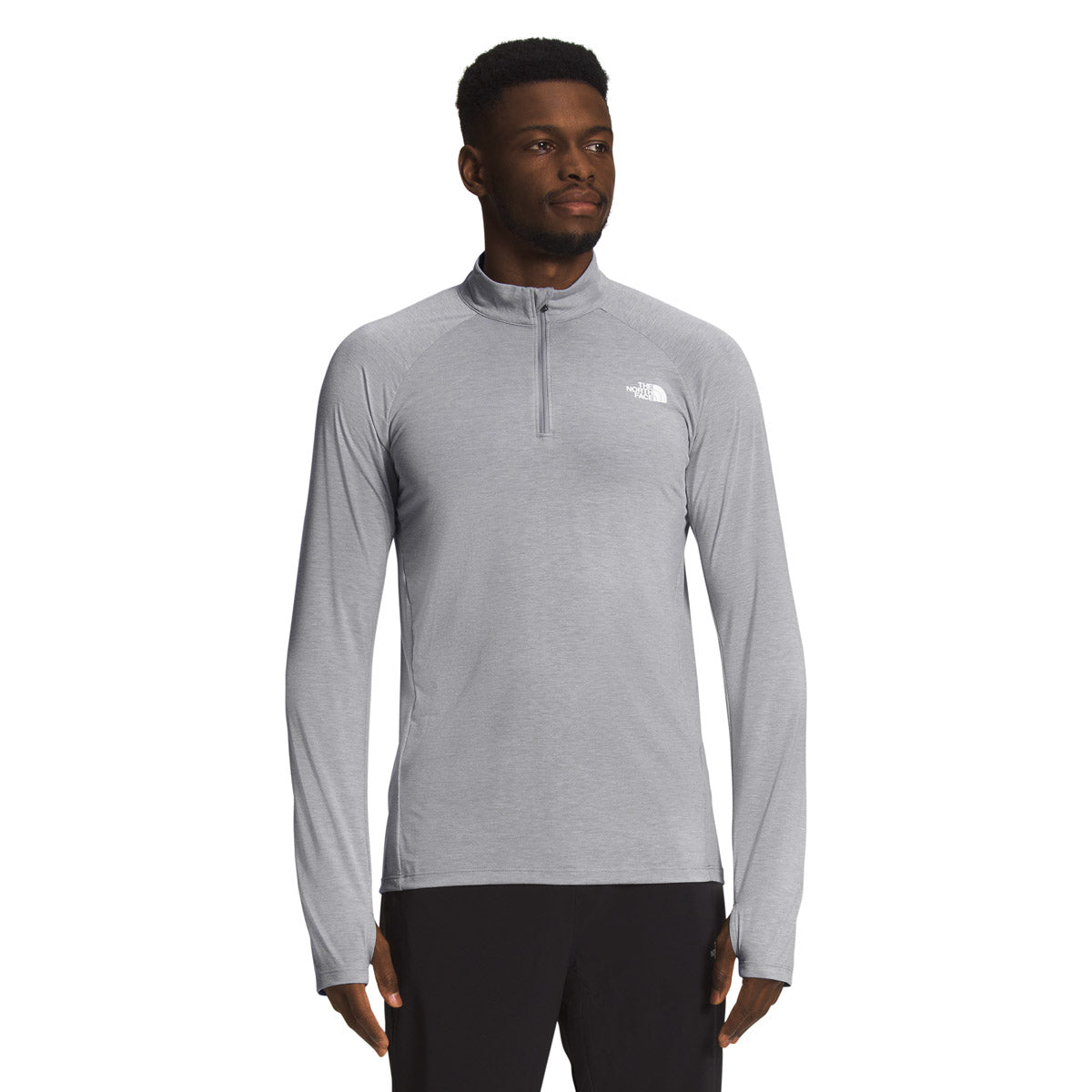 The North Face Men's Wander Quarter-Zip Meld Grey Heather
