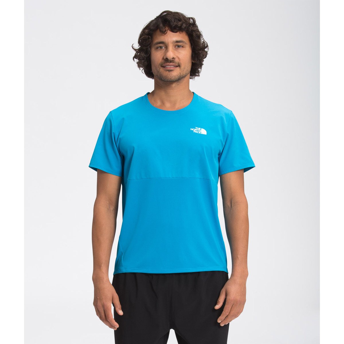 The North Face Men&#39;s True Run Short Sleeve Shirt Meridian Blue