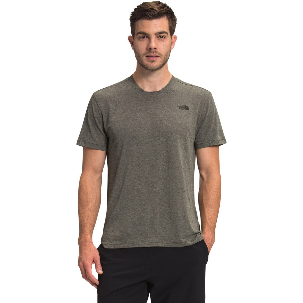 The North Face Men&#39;s Wander Short Sleeve New Taupe Green Heather