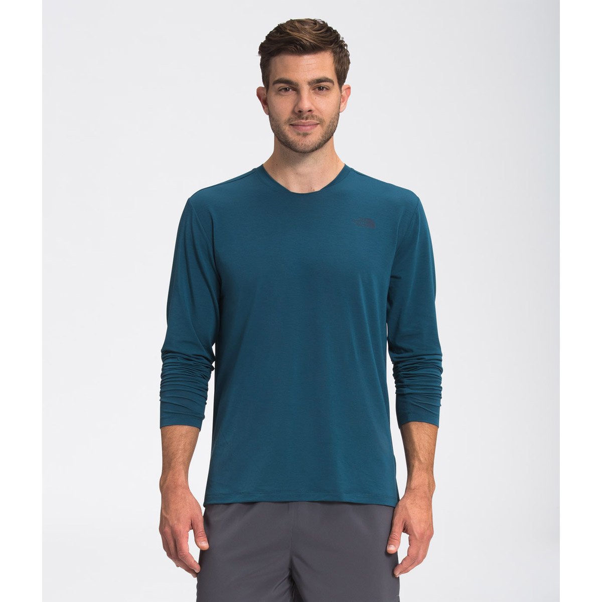 The North Face Men&#39;s Wander Long Sleeve Monterey Blue Heather