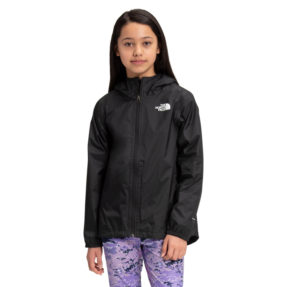 The North Face Girls' Zipline Rain Jacket TNF Black