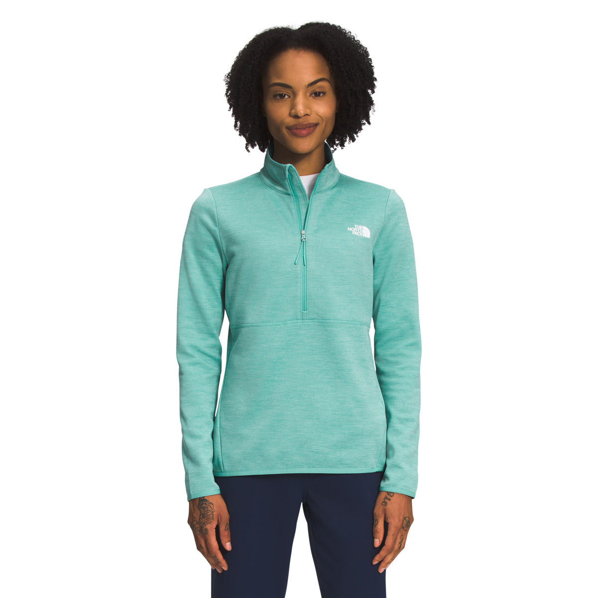 The North Face Women's Canyonlands ¼ Zip Wasabi Heather