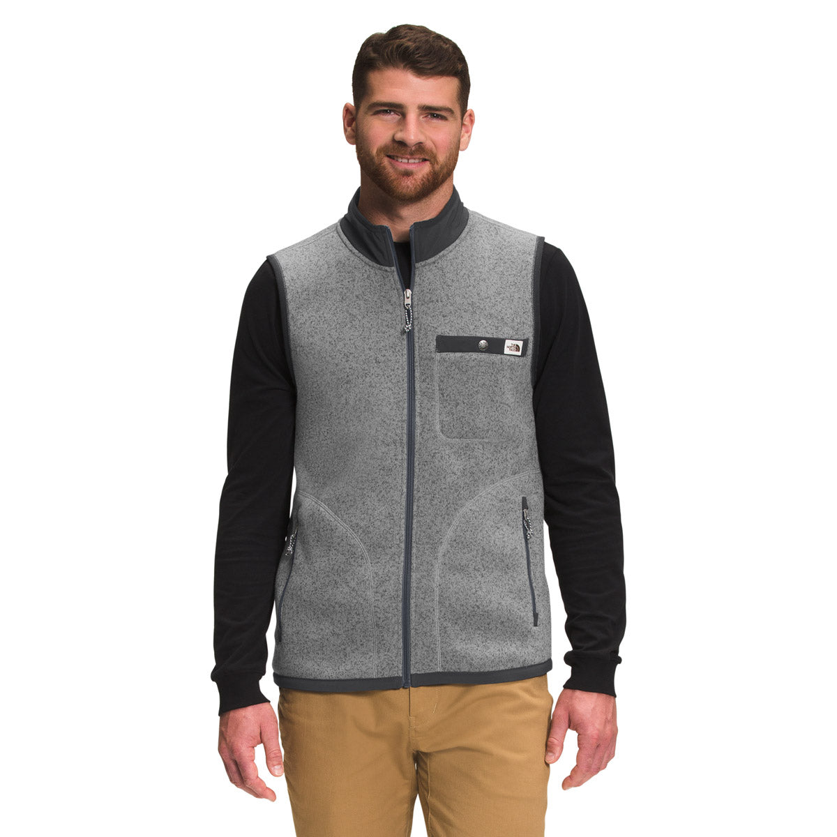 The North Face Men&#39;s Gordon Lyons Full Zip Vest TNF Medium Grey Heather