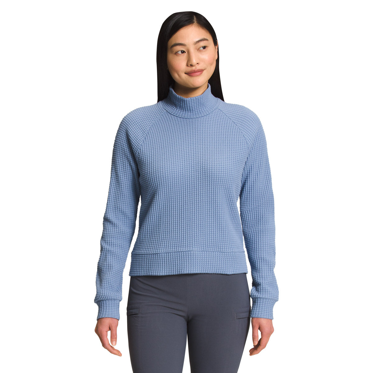 The North Face Women's L/S Mock Neck Chabot Folk Blue