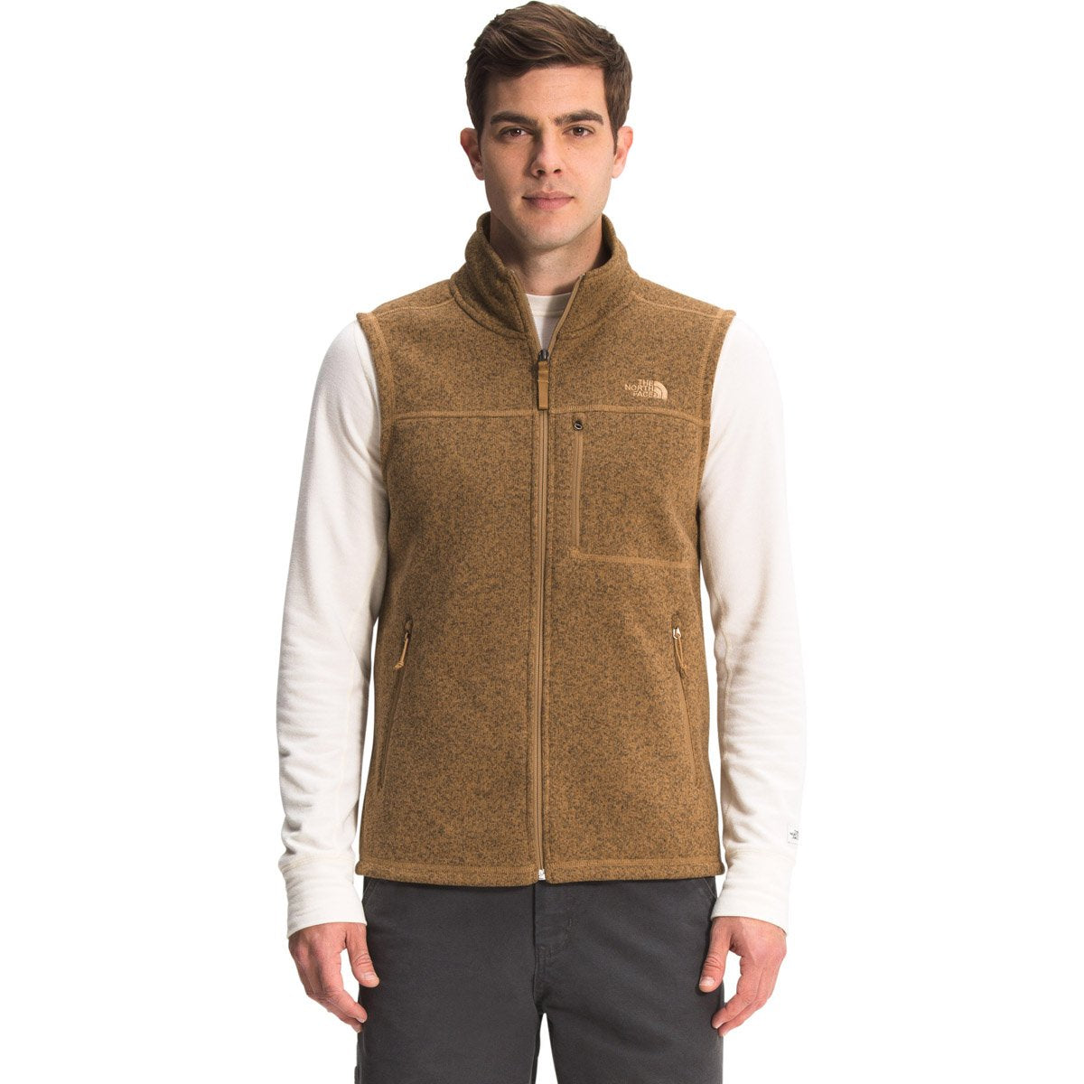 The North Face Men&#39;s Gordon Lyons Classic Vest Utility Brown Dark Heather