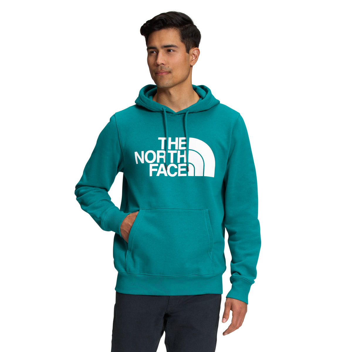 The North Face Men&#39;s Half Dome Pullover Hoodie Harbor Blue/TNF White