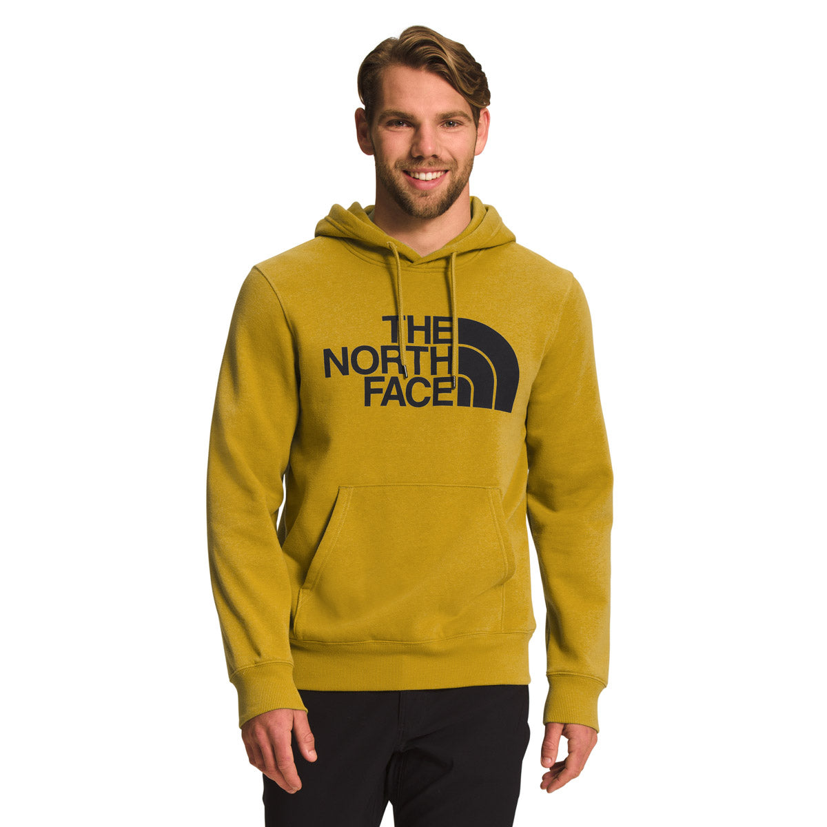 The North Face Men&#39;s Half Dome Pullover Hoodie ineral Gold/TNF Black / M