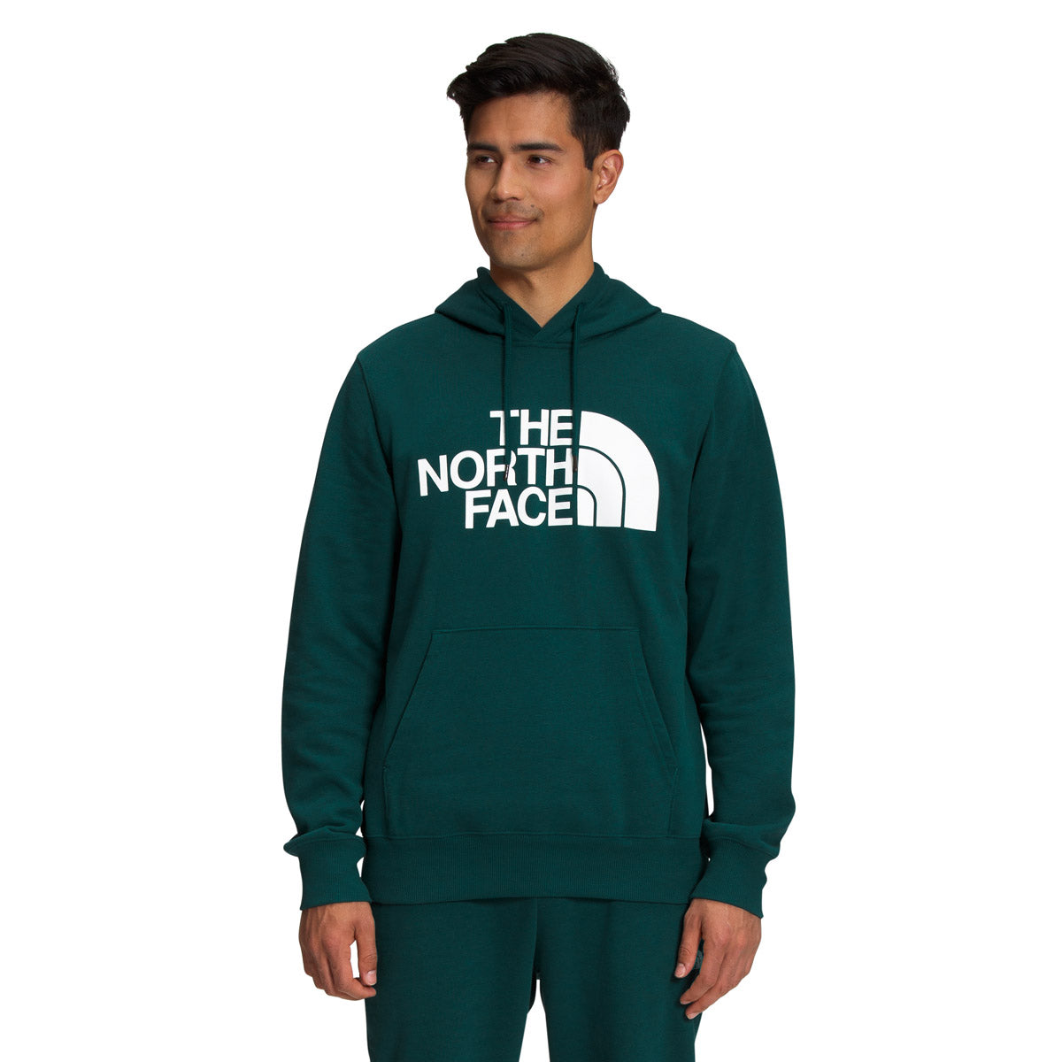 The North Face Men&#39;s Half Dome Pullover Hoodie Ponderosa Green/TNF White