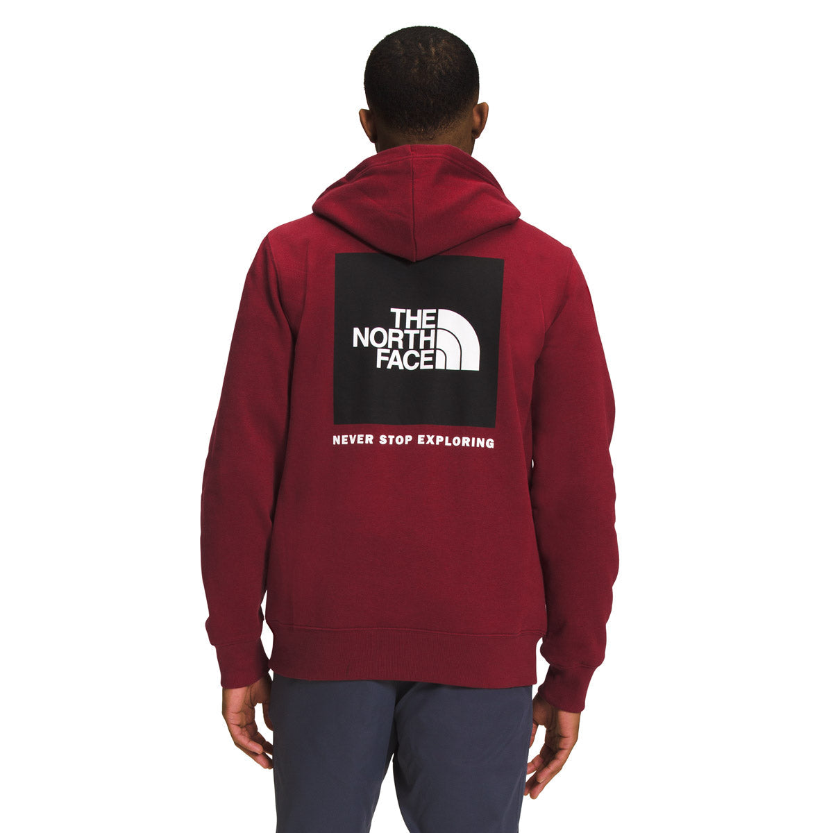 The North Face Men&#39;s Box NSE Pullover Hoodie Cordovan/TNF Black