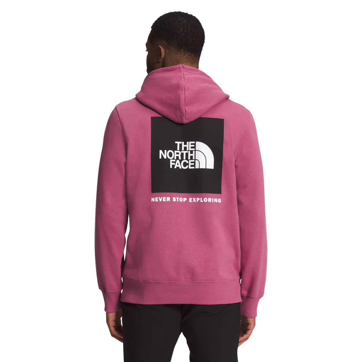 The North Face Men&#39;s Box NSE Pullover Hoodie Red Violet/TNF Black