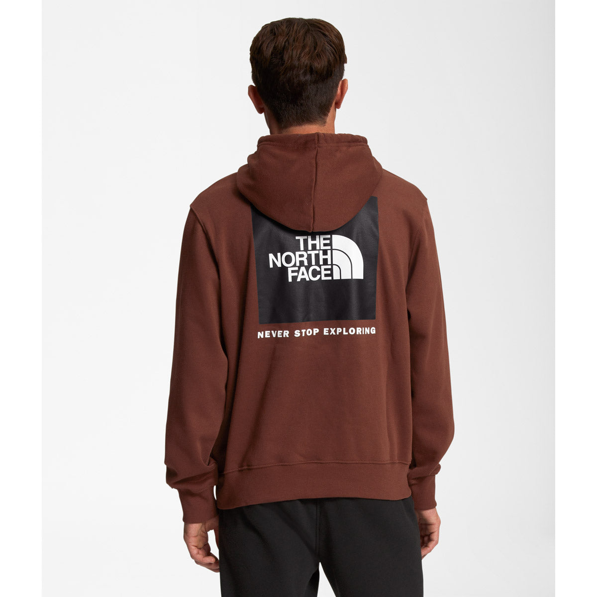 The North Face Men&#39;s Box NSE Pullover Hoodie Dark Oak/TNF Black