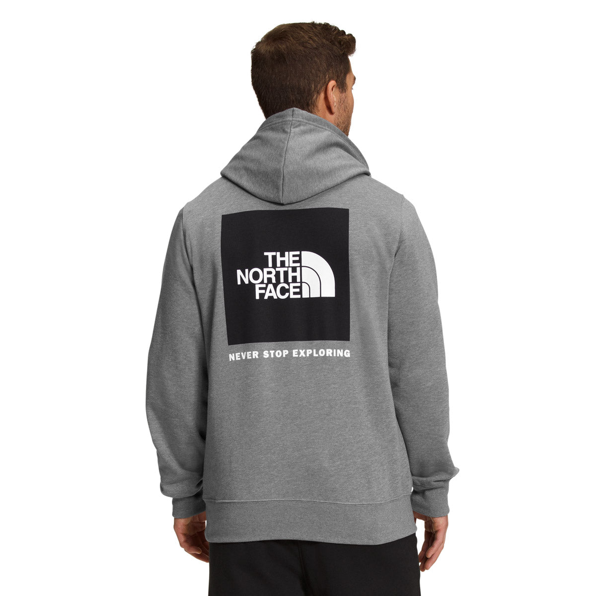 The North Face Men&#39;s Box NSE Pullover Hoodie TNF Medium Grey Heather/TNF Black