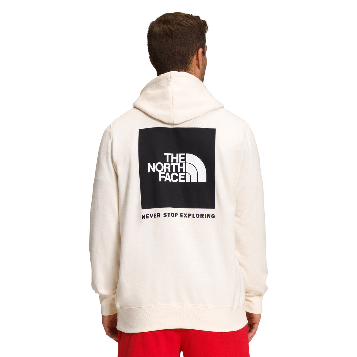 The North Face Men&#39;s Box NSE Pullover Hoodie Gardenia White/TNF Black