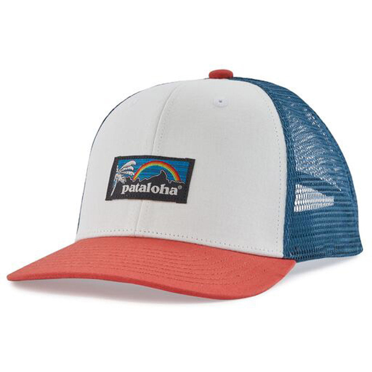 Patagonia Kids' Trucker Hat Patalokahi Label: Birch White