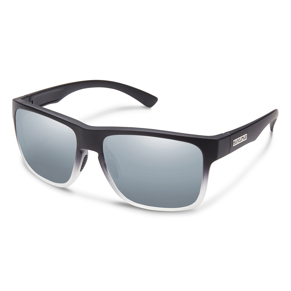 Rambler Sunglasses (Medium Fit)-Suncloud-Black Gray Fade/Polarized Silver Mirror-Uncle Dan&#39;s, Rock/Creek, and Gearhead Outfitters
