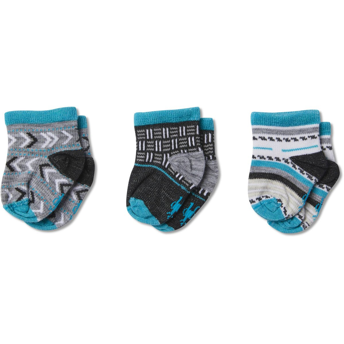 Smartwool Baby Bootie Batch Socks Trio Gift Box Black