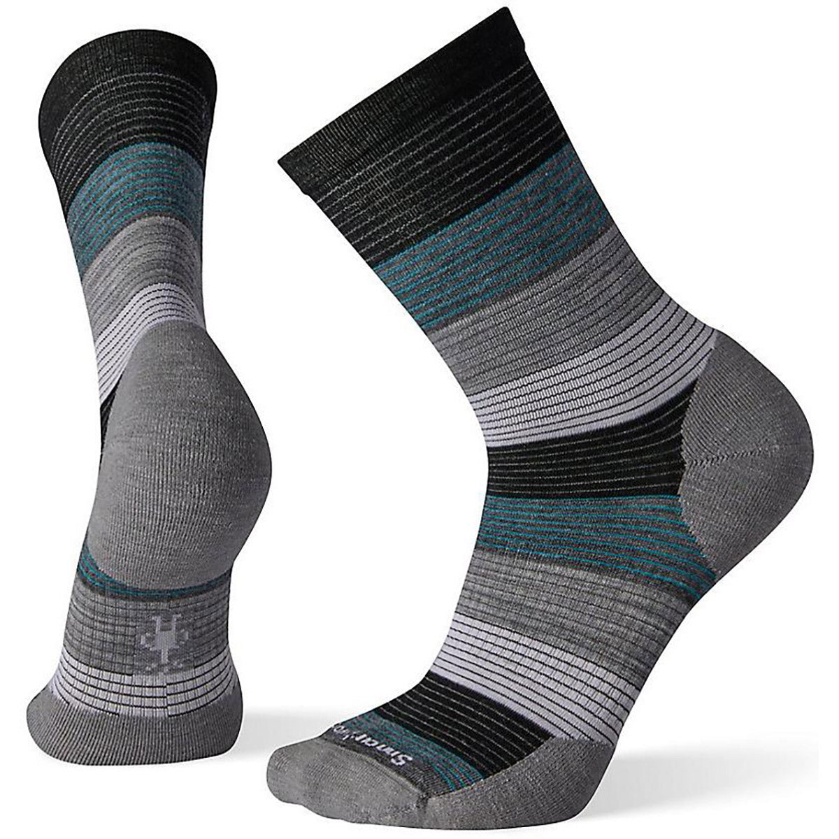 Smartwool Men&#39;s Pressure Free Chronology Crew Socks Black