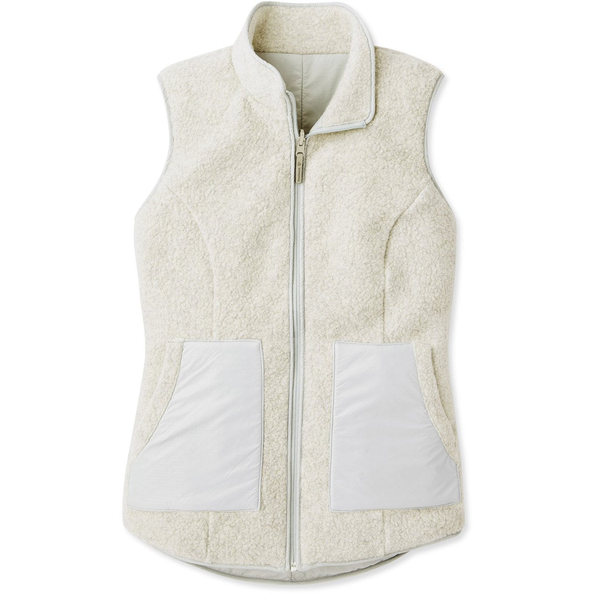 Smartwool Women&#39;s Anchor Line Reversible Sherpa Vest Storm Gray