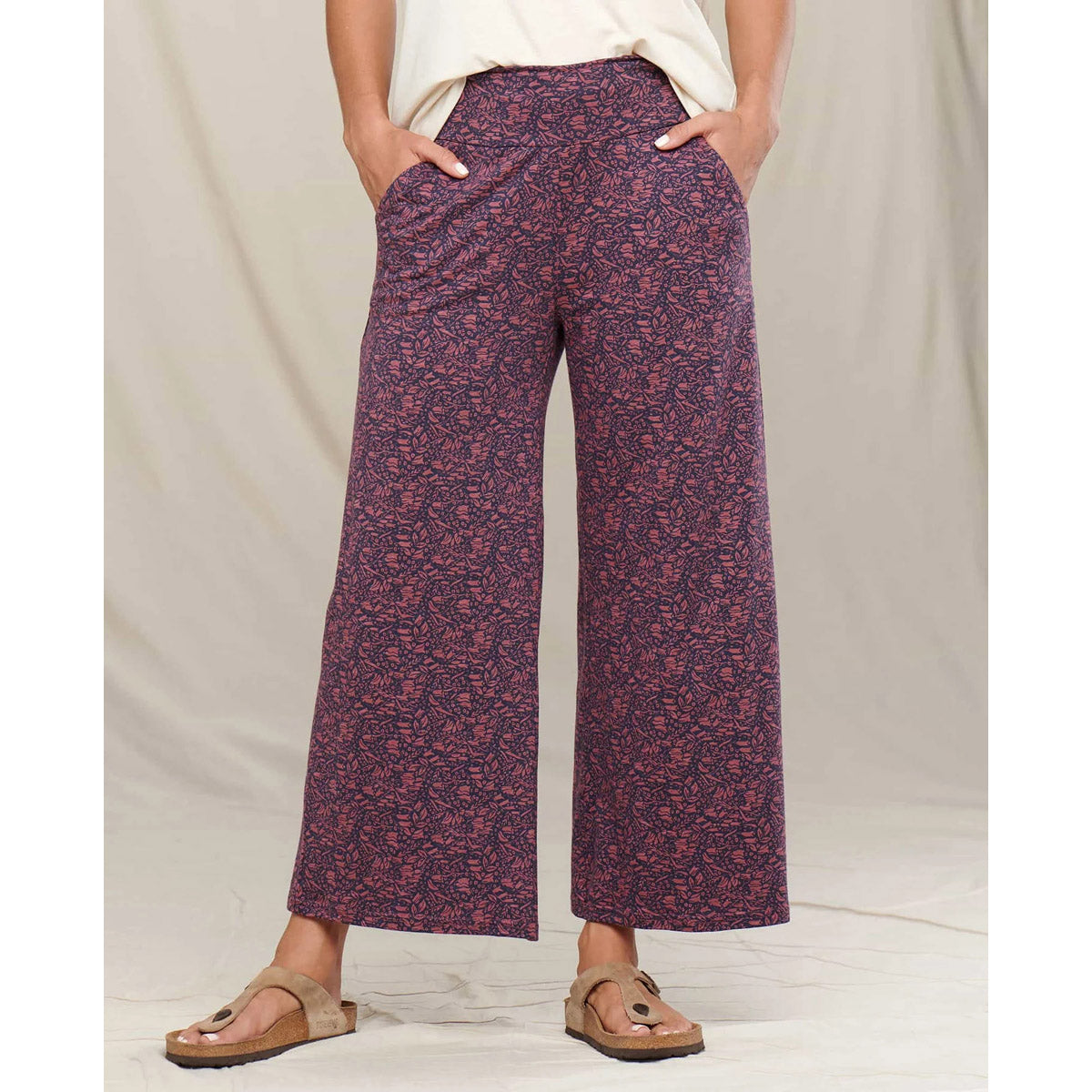 Toad&Co. Women's Chaka Wide Leg Pant Wild Ginger Spring Print