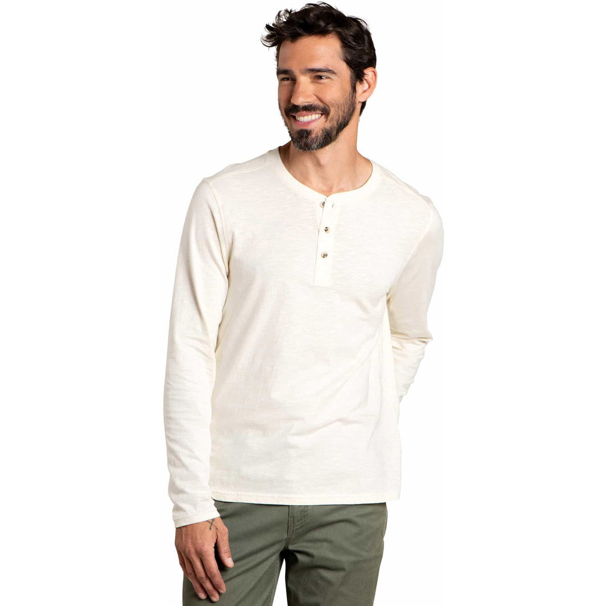 Toad&amp;Co. Men&#39;s Primo Long Sleeve Henley Salt