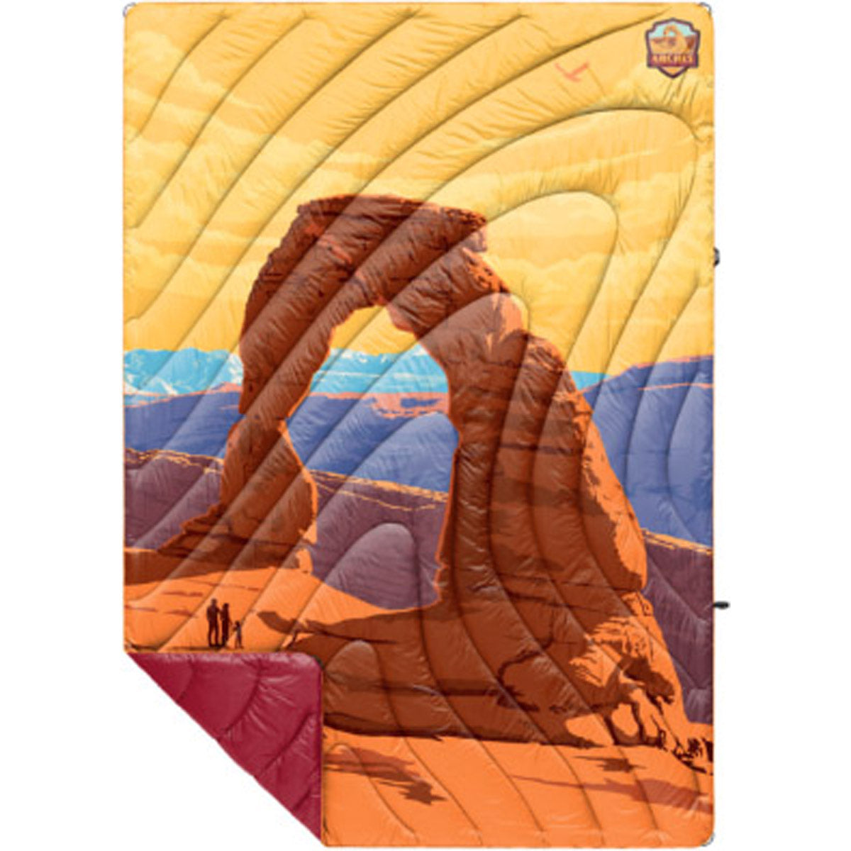 Rumpl Original Puffy Blanket - Printed 1-Person Arches