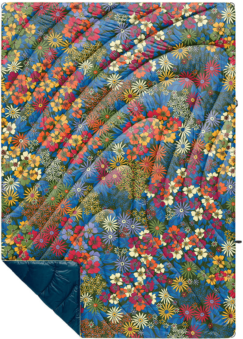 Rumpl Original Puffy Blanket - Printed 1-Person Flower Crown