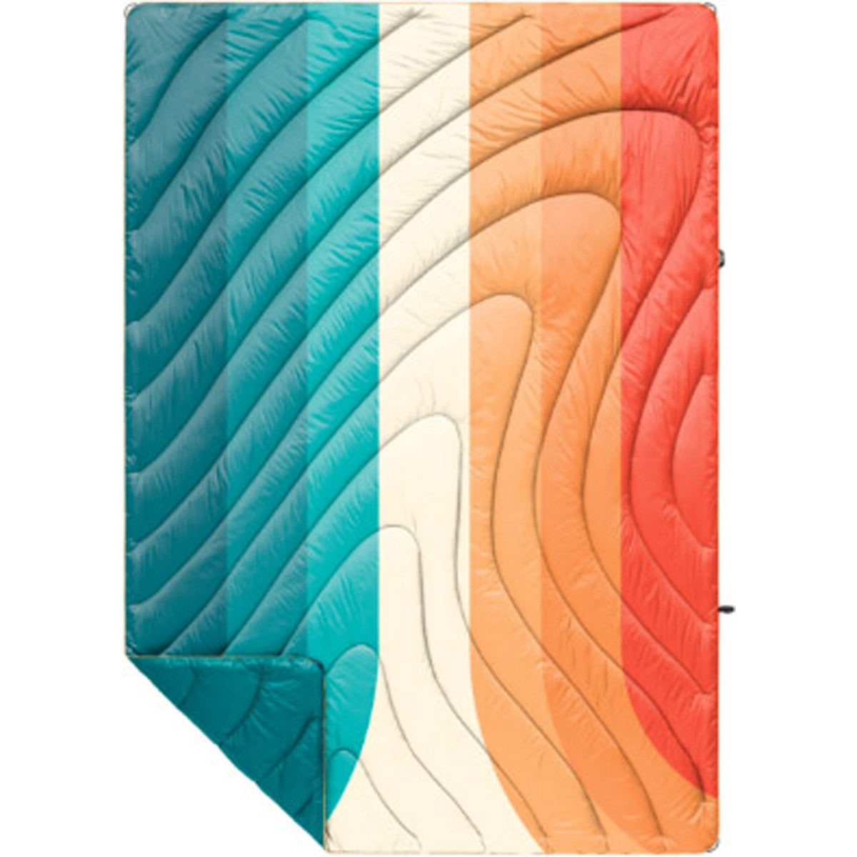 Rumpl Original Puffy Blanket - Printed 1-Person Newport Swell