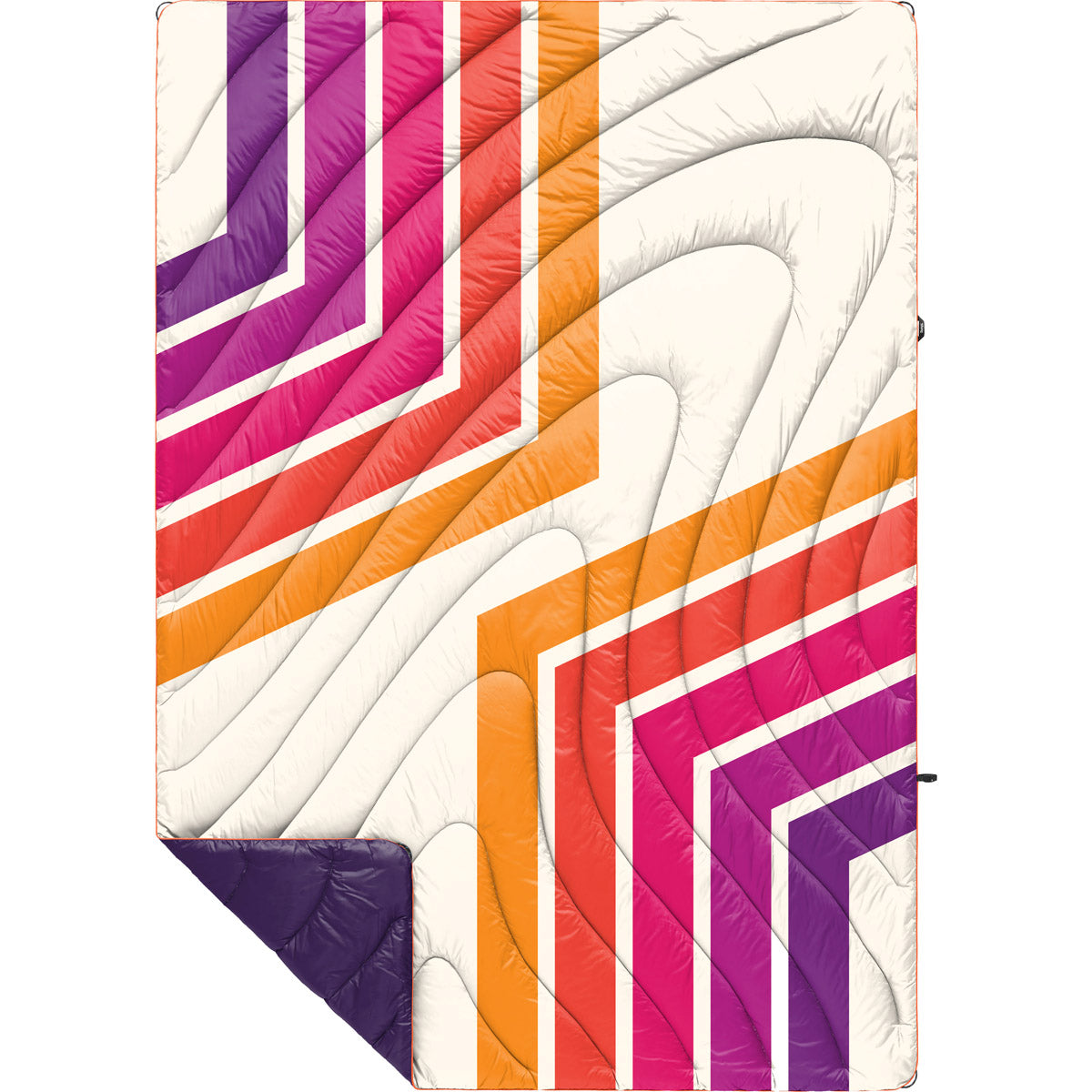 Rumpl Original Puffy Blanket - Printed 1-Person Retro Sunrise