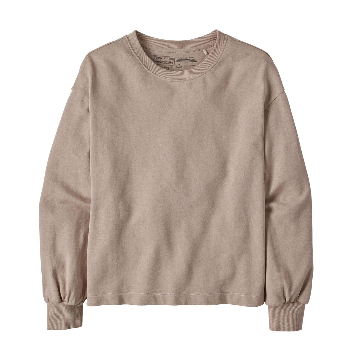 Patagonia Women's Regenerative Organic Certified Cotton Essential Pullover Shroom Taupe